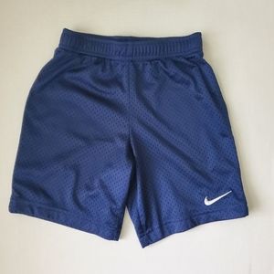 Nike Athletic Mesh Basketball Shorts Blue Size 6-7 Boys